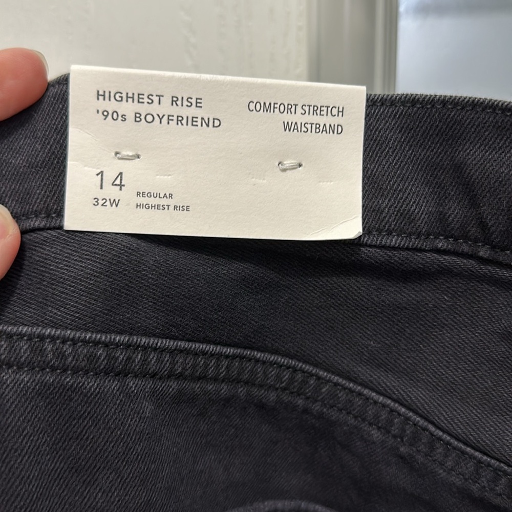 American Eagle Mom Jeans size 14 regular highest rise comfort fit stretch jeans - Picture 5 of 6